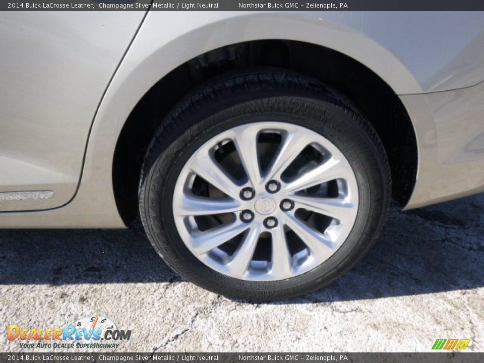 2014 Buick LaCrosse Leather Champagne Silver Metallic / Light Neutral Photo #9