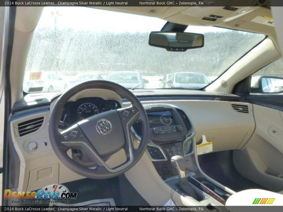 2014 Buick LaCrosse Leather Champagne Silver Metallic / Light Neutral Photo #14