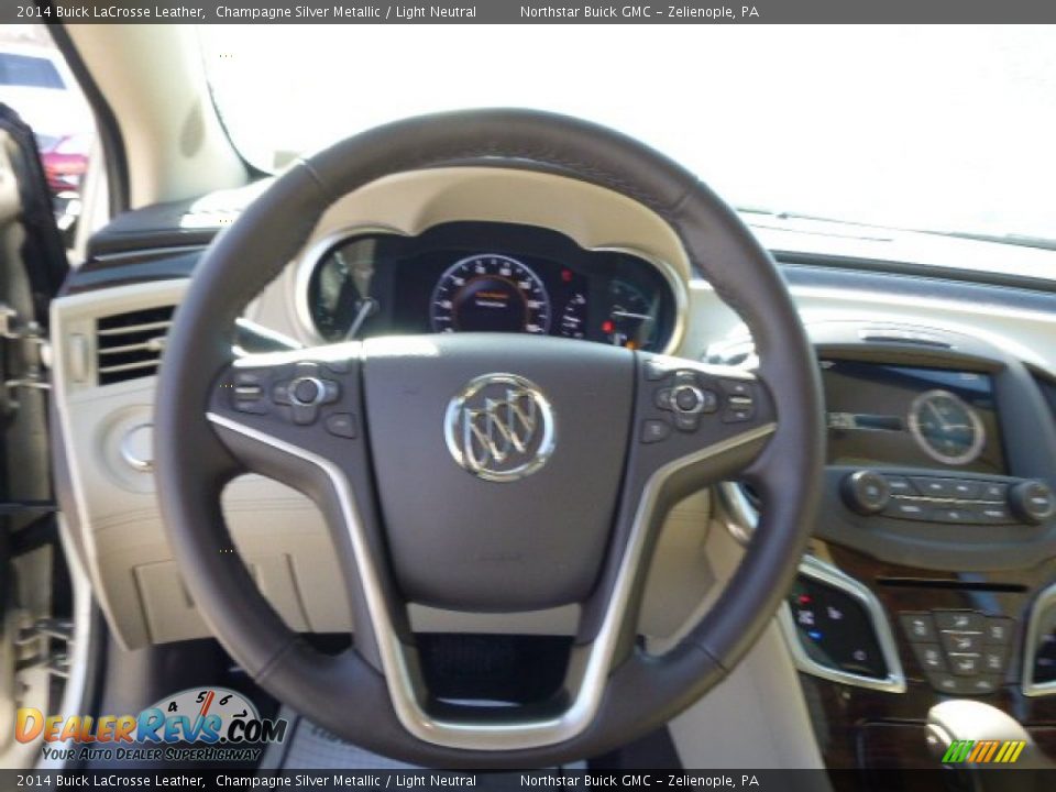 2014 Buick LaCrosse Leather Champagne Silver Metallic / Light Neutral Photo #18