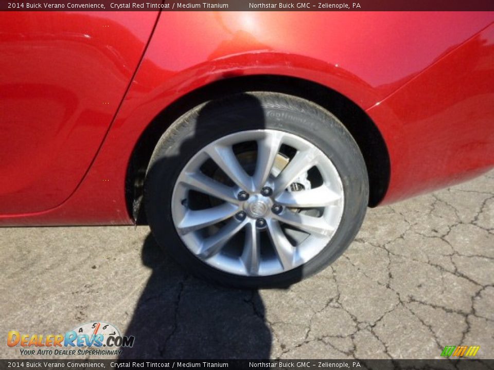 2014 Buick Verano Convenience Crystal Red Tintcoat / Medium Titanium Photo #9