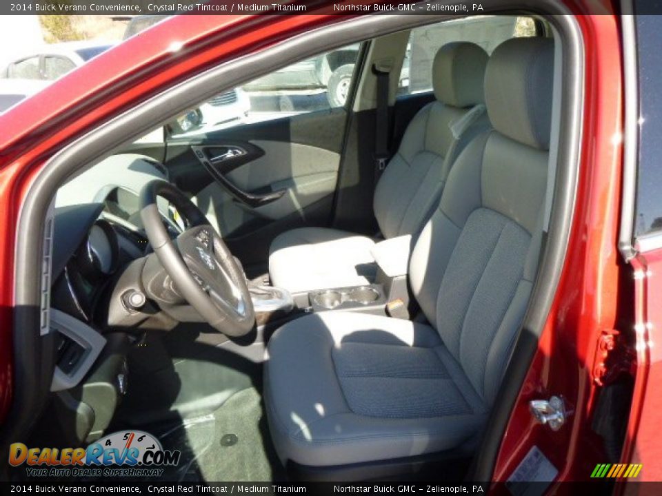 2014 Buick Verano Convenience Crystal Red Tintcoat / Medium Titanium Photo #10