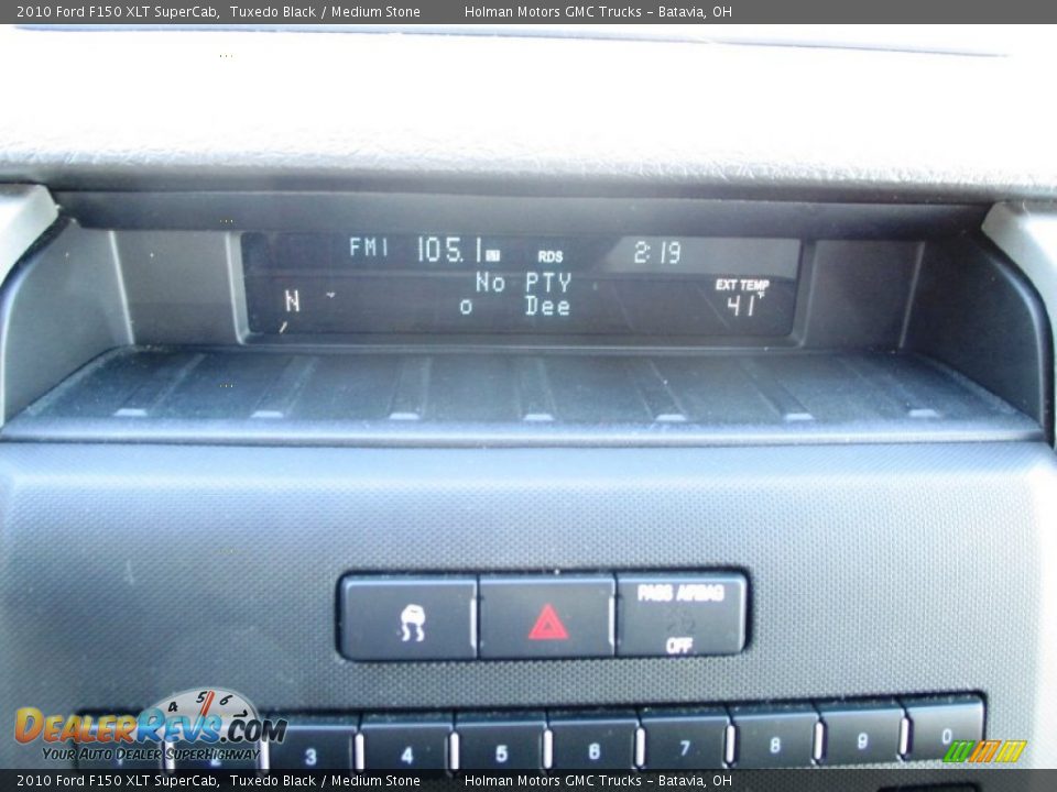 2010 Ford F150 XLT SuperCab Tuxedo Black / Medium Stone Photo #8