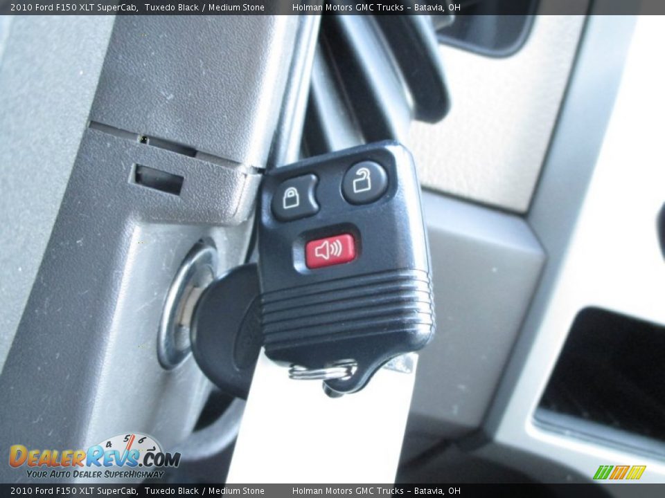 2010 Ford F150 XLT SuperCab Tuxedo Black / Medium Stone Photo #12