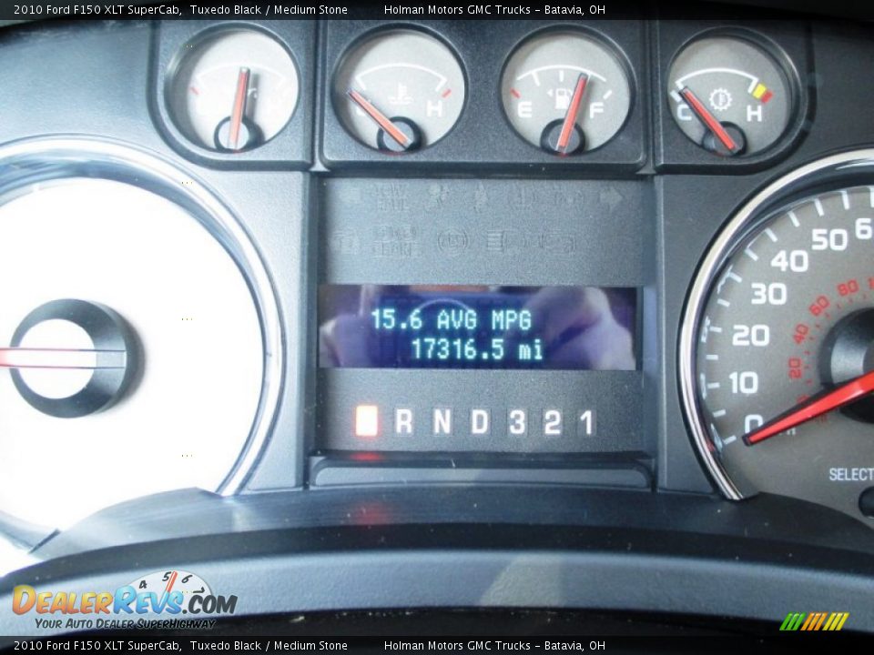 2010 Ford F150 XLT SuperCab Tuxedo Black / Medium Stone Photo #17