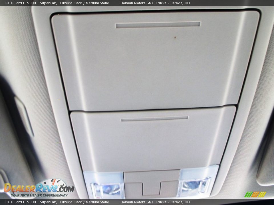 2010 Ford F150 XLT SuperCab Tuxedo Black / Medium Stone Photo #21