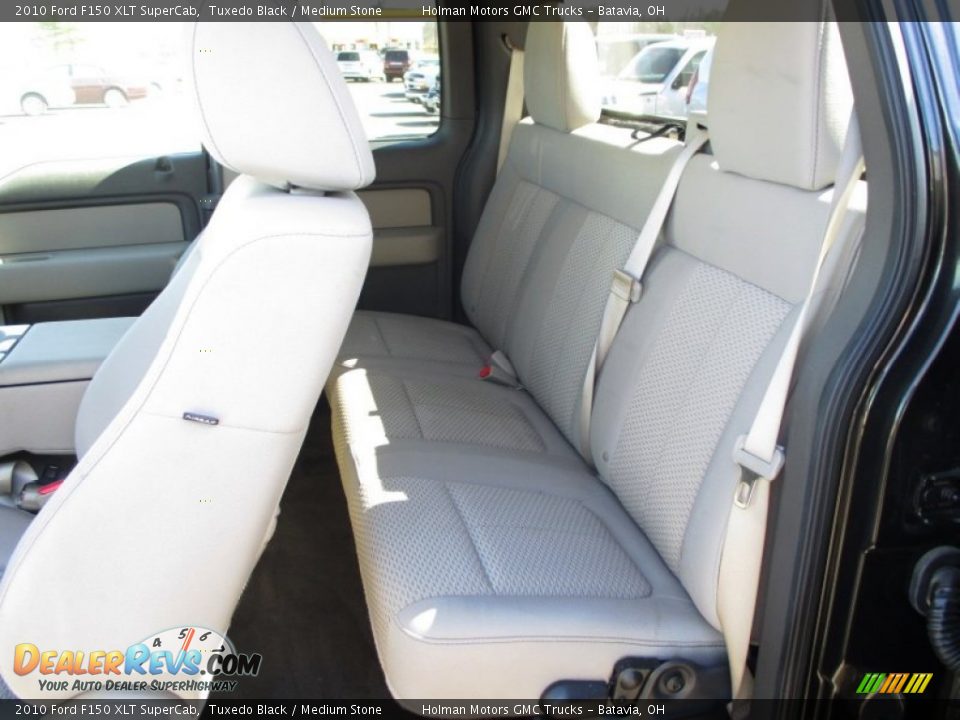 2010 Ford F150 XLT SuperCab Tuxedo Black / Medium Stone Photo #23