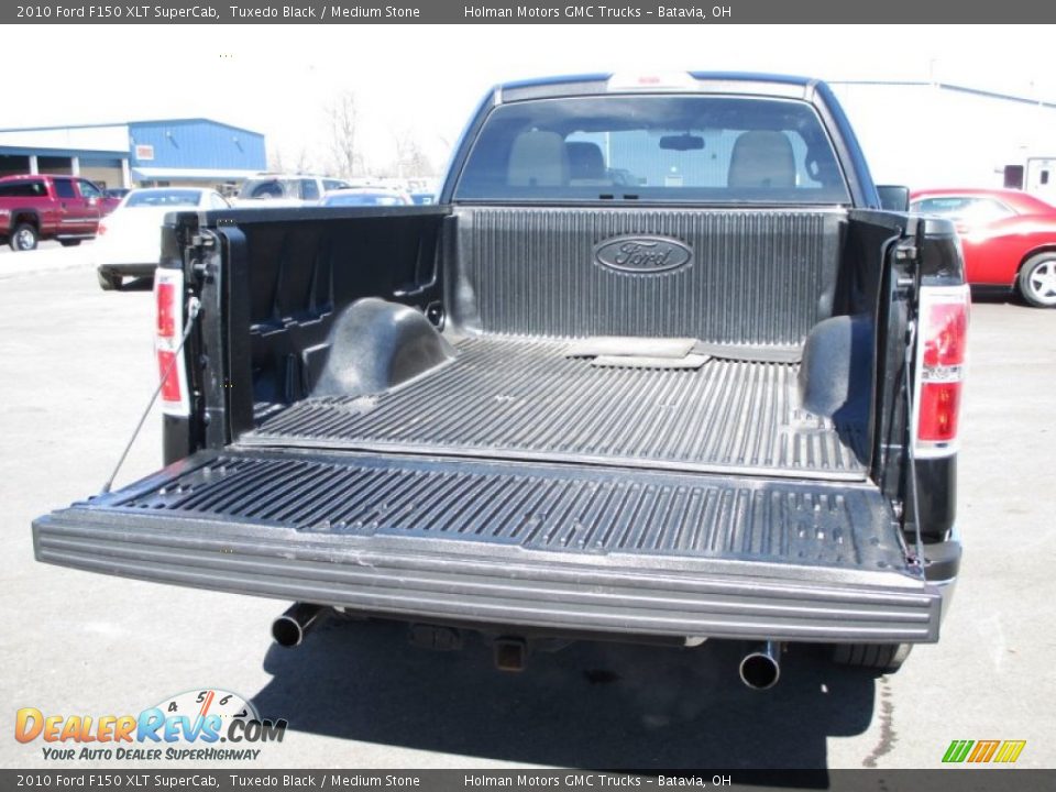 2010 Ford F150 XLT SuperCab Tuxedo Black / Medium Stone Photo #26