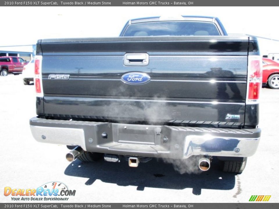 2010 Ford F150 XLT SuperCab Tuxedo Black / Medium Stone Photo #27