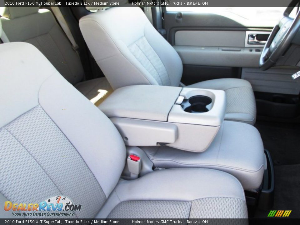 2010 Ford F150 XLT SuperCab Tuxedo Black / Medium Stone Photo #30