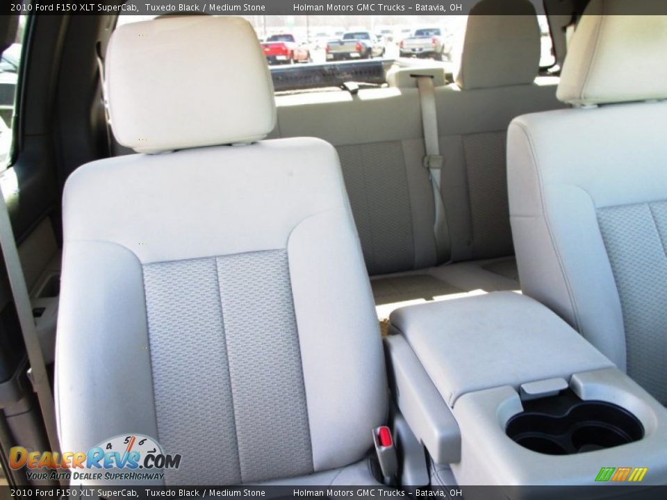 2010 Ford F150 XLT SuperCab Tuxedo Black / Medium Stone Photo #32