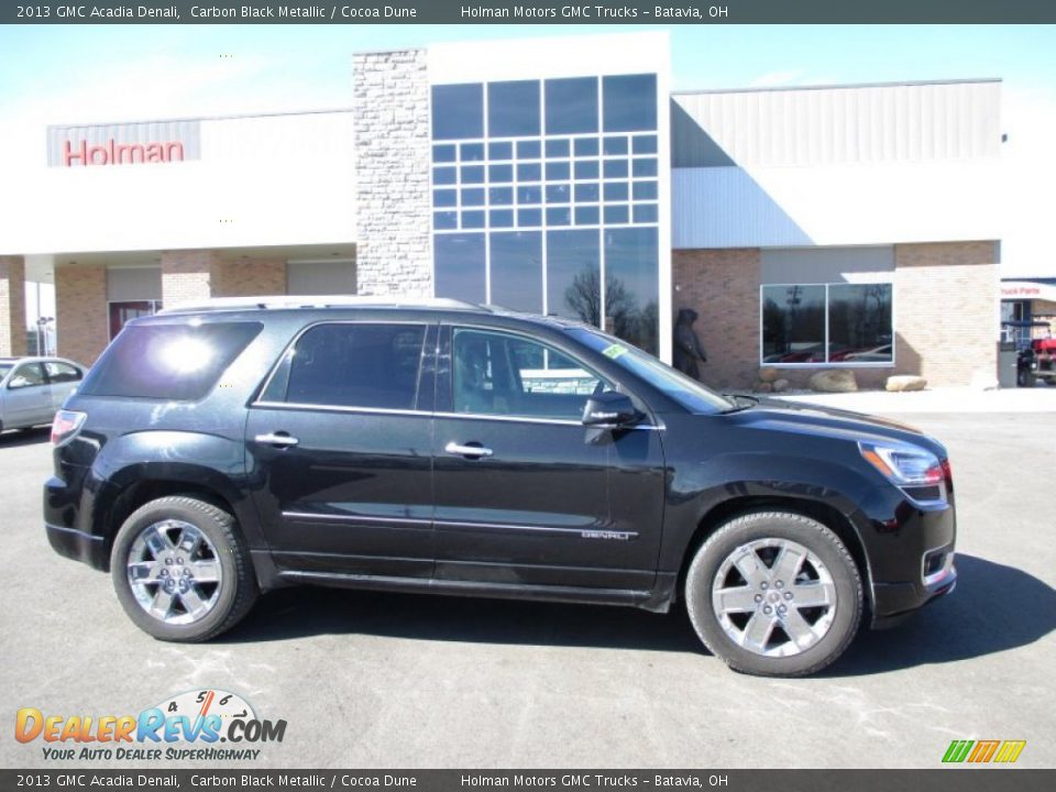 2013 GMC Acadia Denali Carbon Black Metallic / Cocoa Dune Photo #1