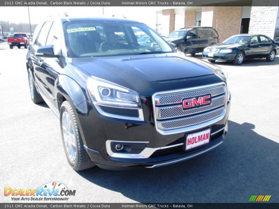 2013 GMC Acadia Denali Carbon Black Metallic / Cocoa Dune Photo #2