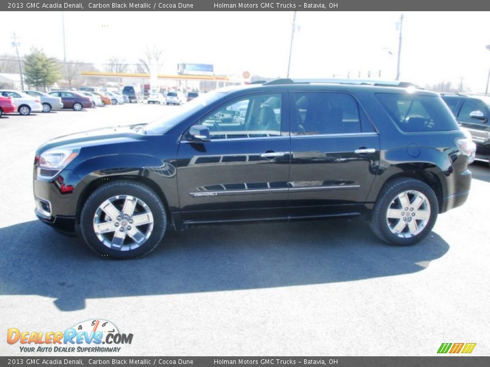 2013 GMC Acadia Denali Carbon Black Metallic / Cocoa Dune Photo #4