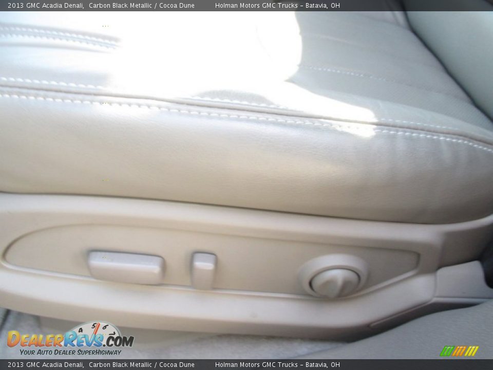 2013 GMC Acadia Denali Carbon Black Metallic / Cocoa Dune Photo #8