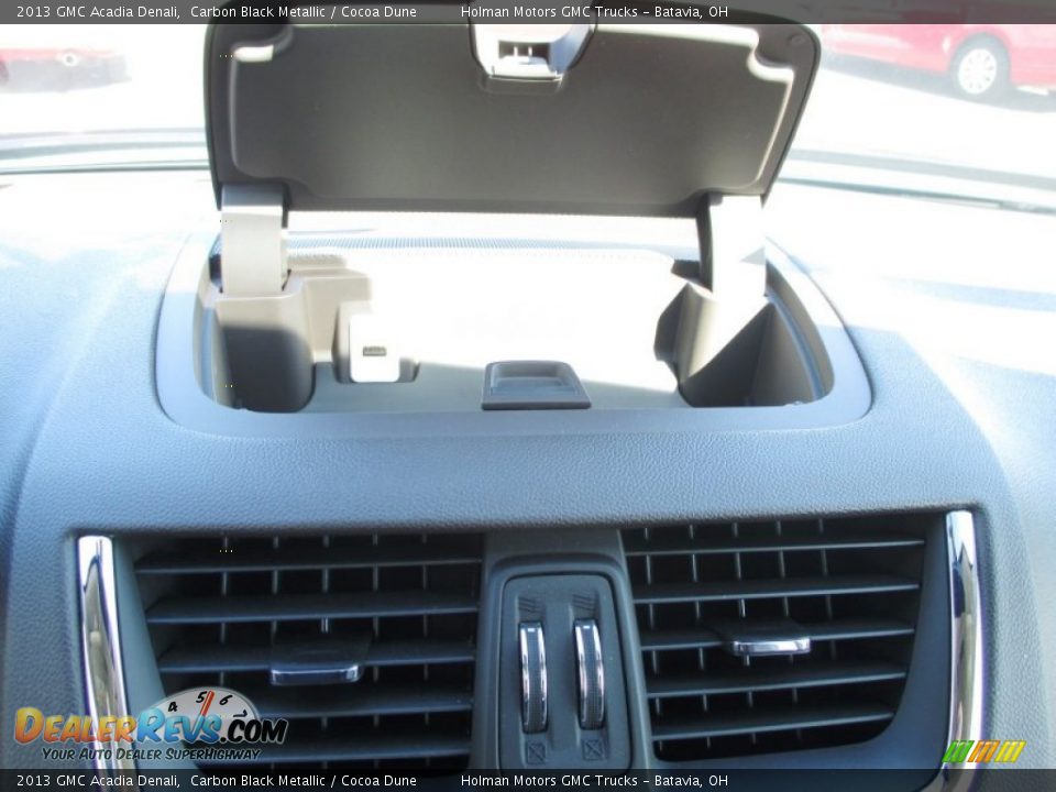 2013 GMC Acadia Denali Carbon Black Metallic / Cocoa Dune Photo #17