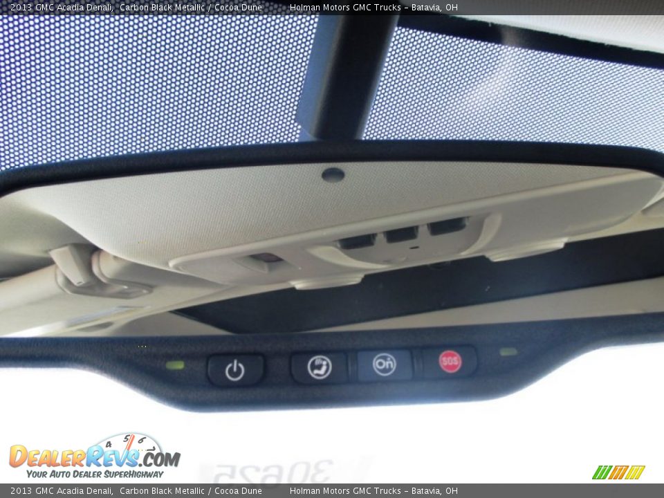 2013 GMC Acadia Denali Carbon Black Metallic / Cocoa Dune Photo #25