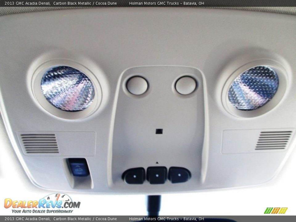 2013 GMC Acadia Denali Carbon Black Metallic / Cocoa Dune Photo #26