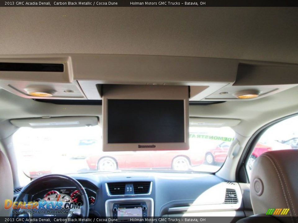 2013 GMC Acadia Denali Carbon Black Metallic / Cocoa Dune Photo #29