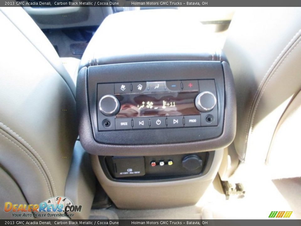 2013 GMC Acadia Denali Carbon Black Metallic / Cocoa Dune Photo #30