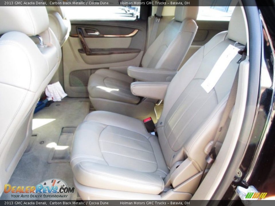 2013 GMC Acadia Denali Carbon Black Metallic / Cocoa Dune Photo #31