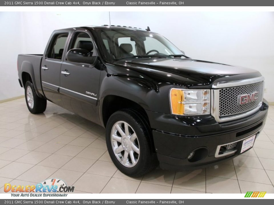 2011 GMC Sierra 1500 Denali Crew Cab 4x4 Onyx Black / Ebony Photo #1