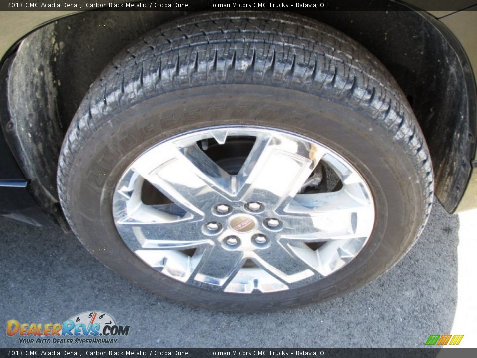 2013 GMC Acadia Denali Carbon Black Metallic / Cocoa Dune Photo #32