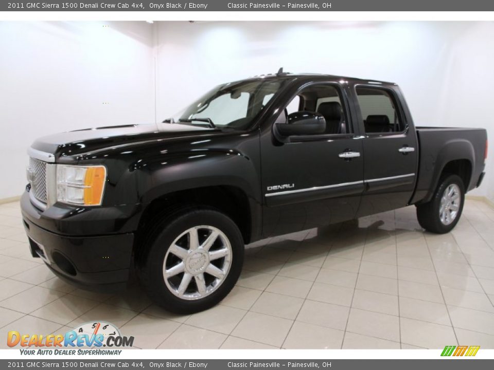 2011 GMC Sierra 1500 Denali Crew Cab 4x4 Onyx Black / Ebony Photo #3