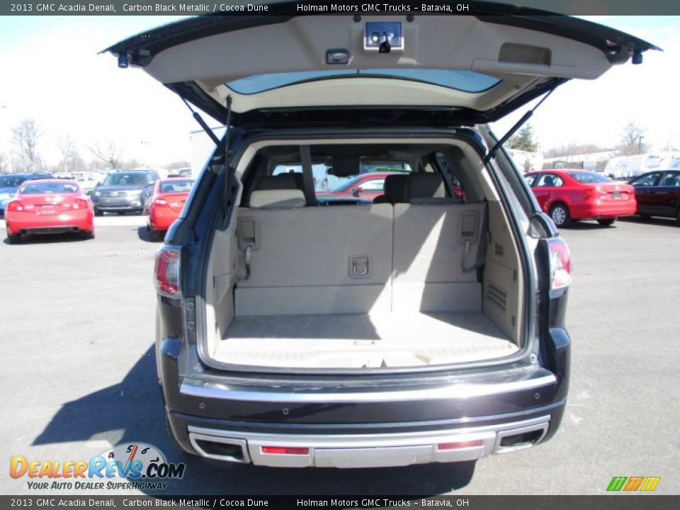 2013 GMC Acadia Denali Carbon Black Metallic / Cocoa Dune Photo #34