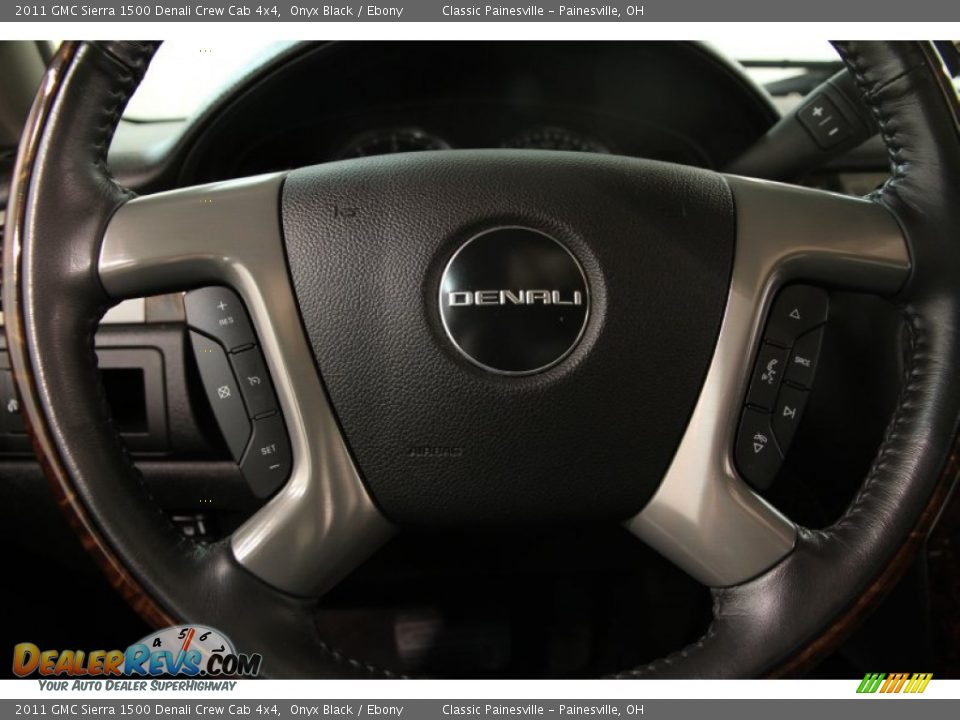 2011 GMC Sierra 1500 Denali Crew Cab 4x4 Onyx Black / Ebony Photo #8