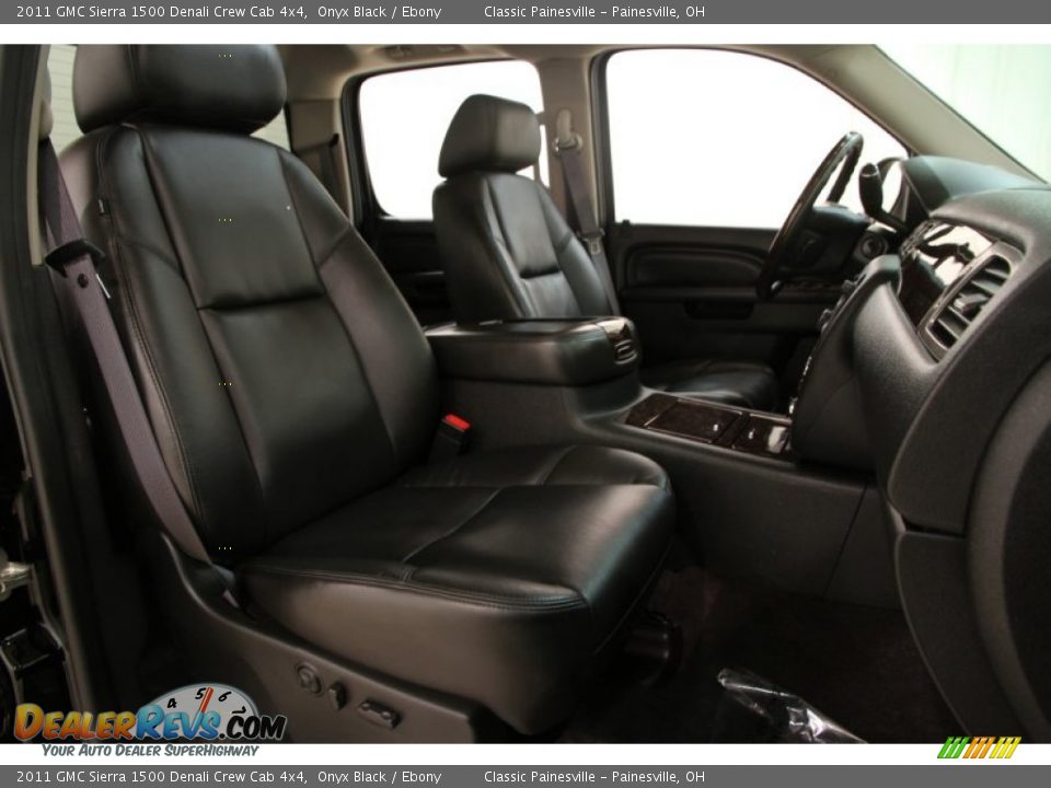 2011 GMC Sierra 1500 Denali Crew Cab 4x4 Onyx Black / Ebony Photo #14