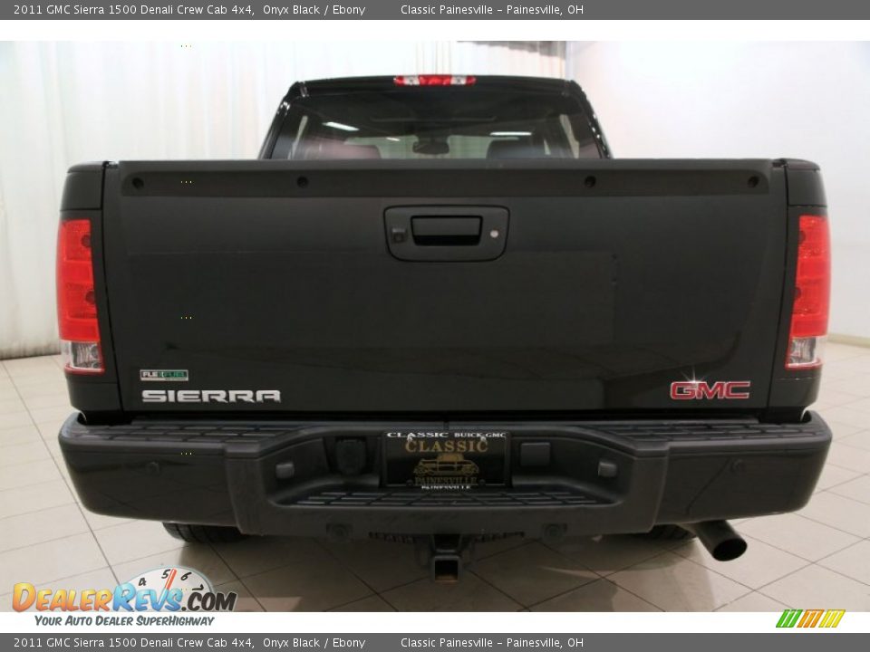 2011 GMC Sierra 1500 Denali Crew Cab 4x4 Onyx Black / Ebony Photo #17