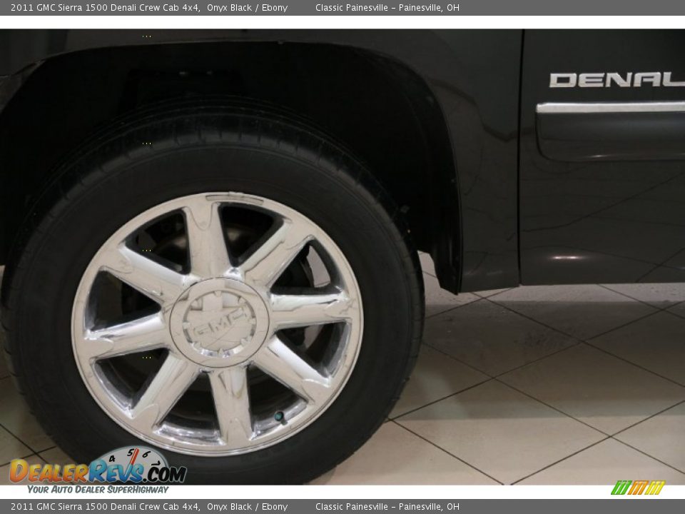 2011 GMC Sierra 1500 Denali Crew Cab 4x4 Onyx Black / Ebony Photo #19