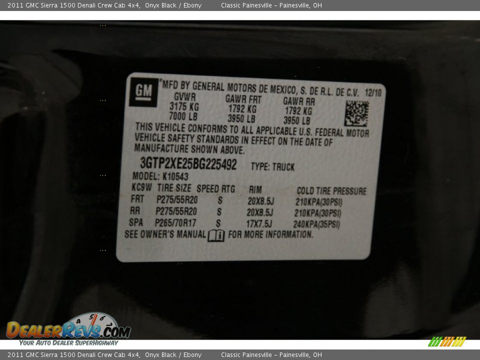 2011 GMC Sierra 1500 Denali Crew Cab 4x4 Onyx Black / Ebony Photo #20