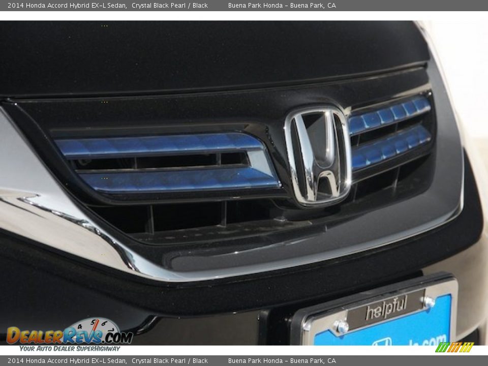 2014 Honda Accord Hybrid EX-L Sedan Crystal Black Pearl / Black Photo #7