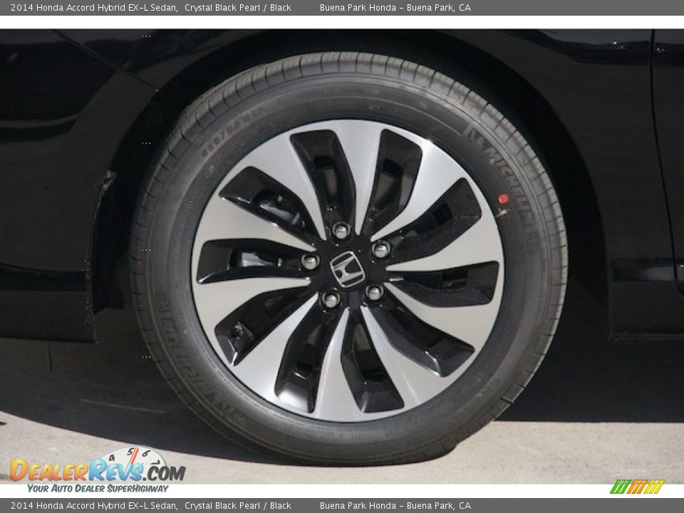 2014 Honda Accord Hybrid EX-L Sedan Crystal Black Pearl / Black Photo #10