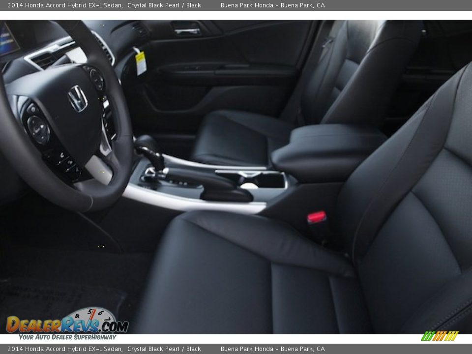 2014 Honda Accord Hybrid EX-L Sedan Crystal Black Pearl / Black Photo #14