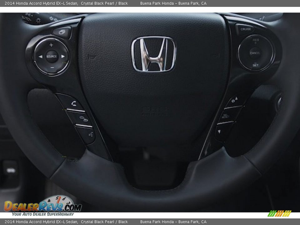 2014 Honda Accord Hybrid EX-L Sedan Crystal Black Pearl / Black Photo #16