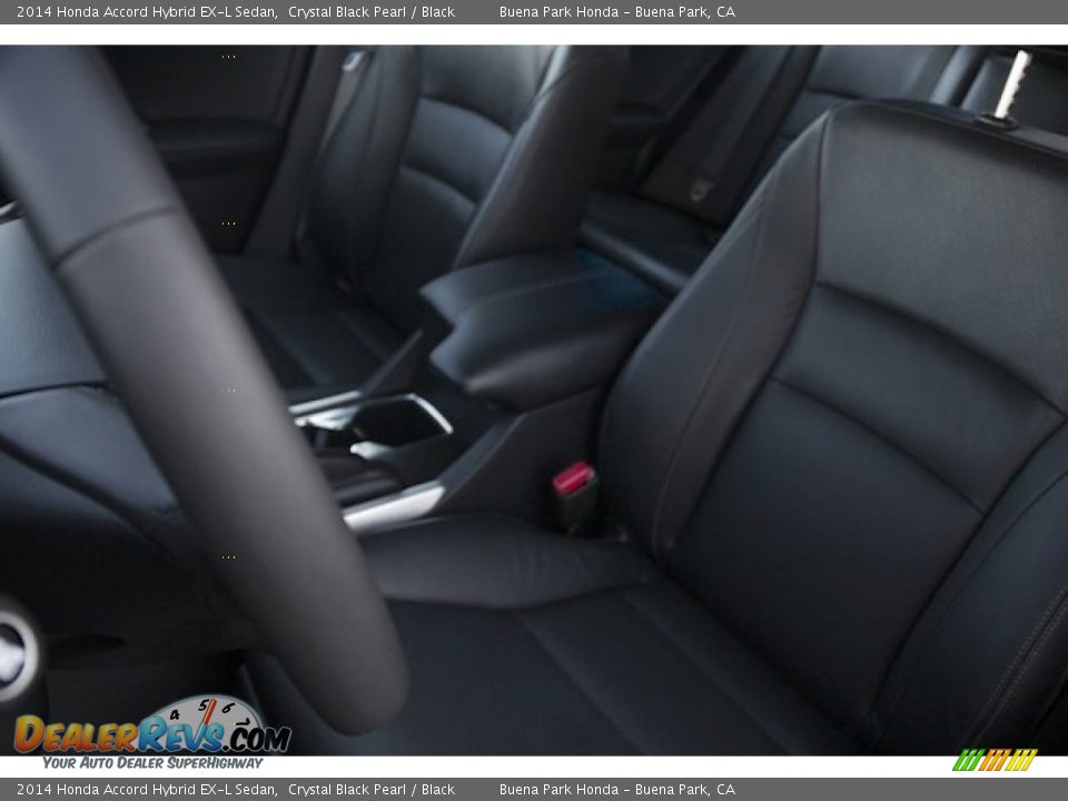 2014 Honda Accord Hybrid EX-L Sedan Crystal Black Pearl / Black Photo #17