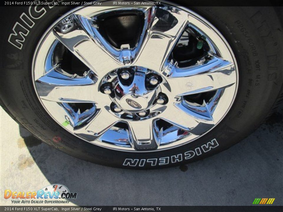 2014 Ford F150 XLT SuperCab Ingot Silver / Steel Grey Photo #8