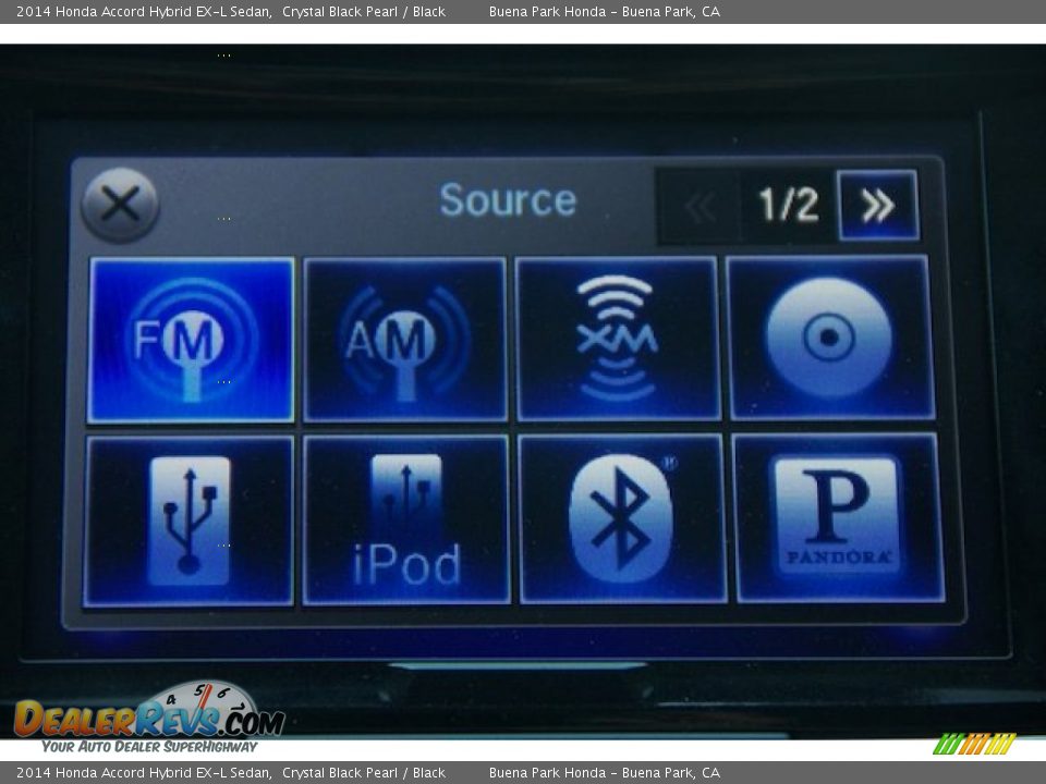 2014 Honda Accord Hybrid EX-L Sedan Crystal Black Pearl / Black Photo #22