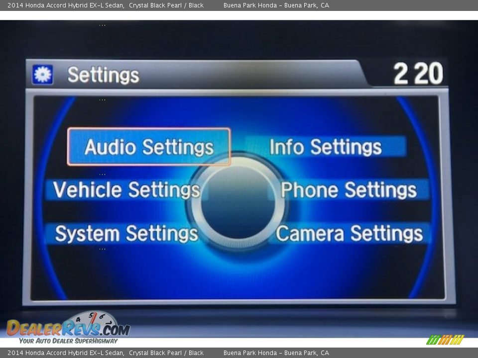 2014 Honda Accord Hybrid EX-L Sedan Crystal Black Pearl / Black Photo #23