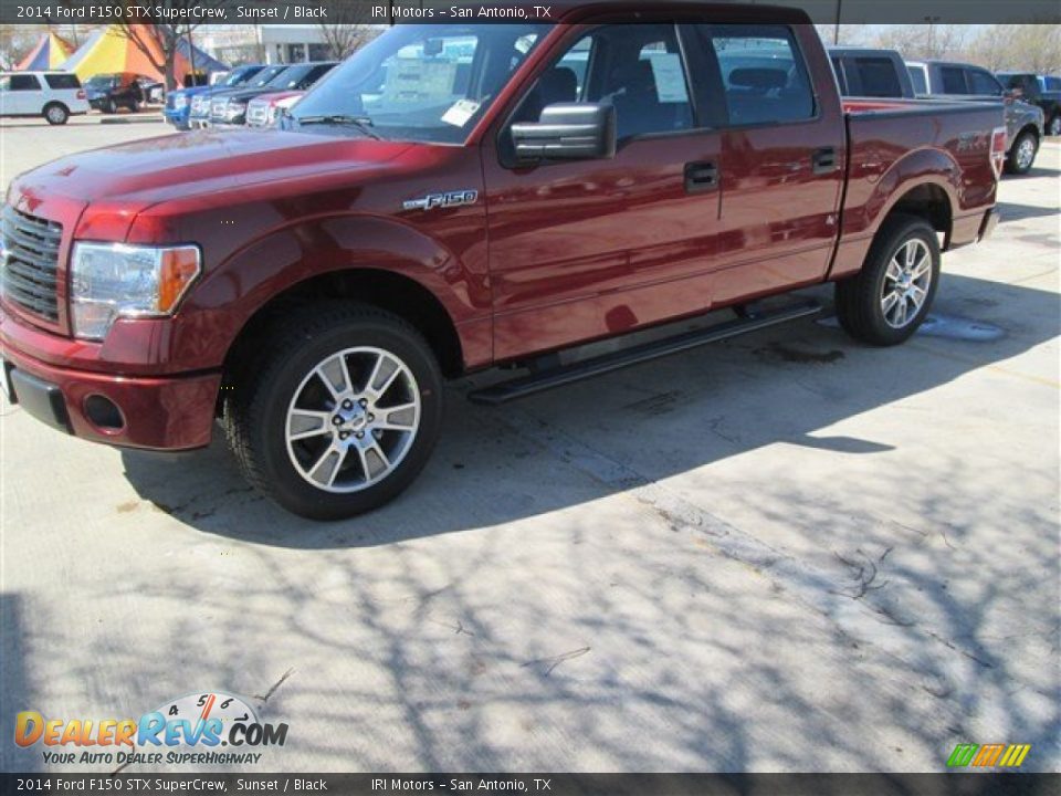 2014 Ford F150 STX SuperCrew Sunset / Black Photo #1