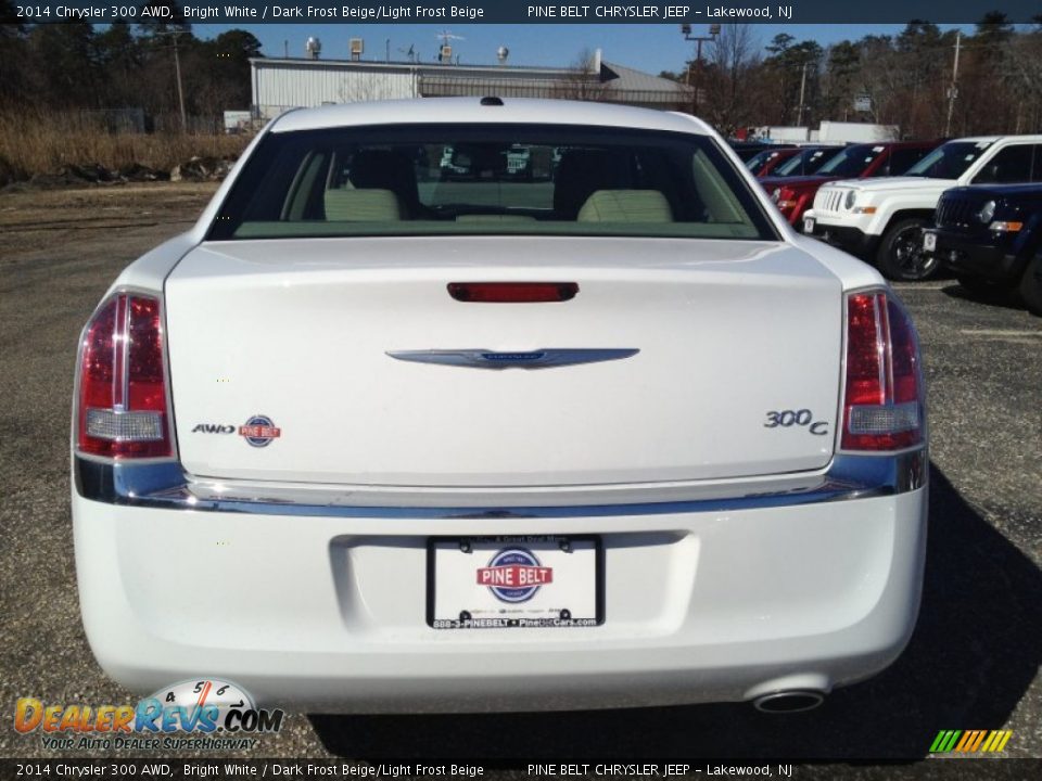 2014 Chrysler 300 AWD Bright White / Dark Frost Beige/Light Frost Beige Photo #5