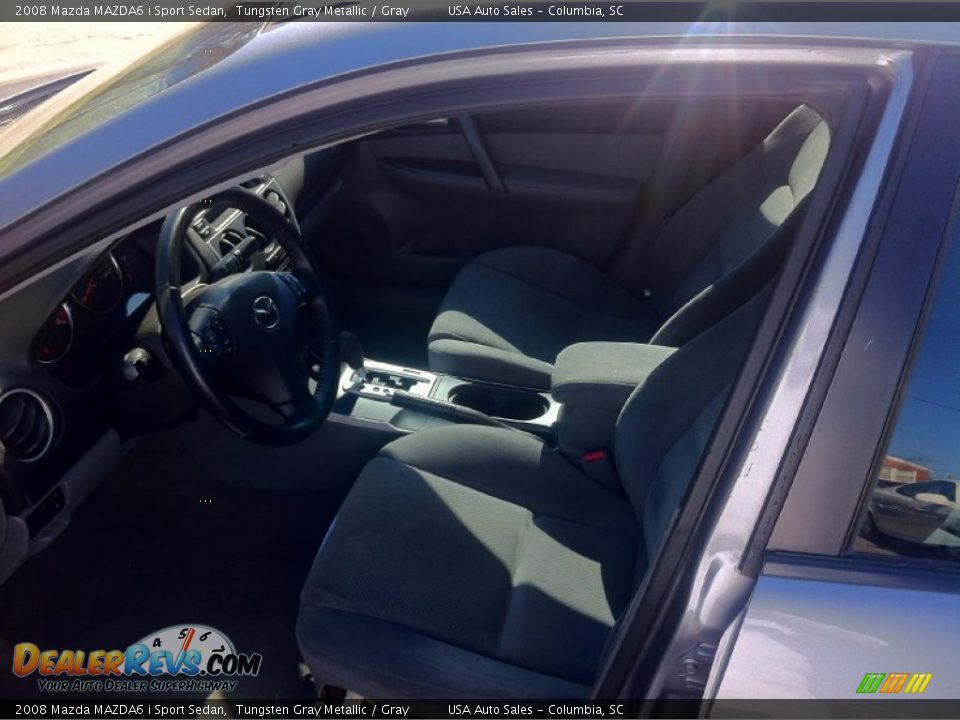 2008 Mazda MAZDA6 i Sport Sedan Tungsten Gray Metallic / Gray Photo #10