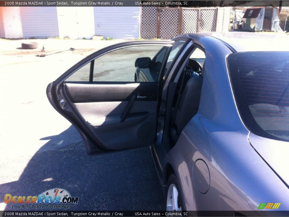 2008 Mazda MAZDA6 i Sport Sedan Tungsten Gray Metallic / Gray Photo #30