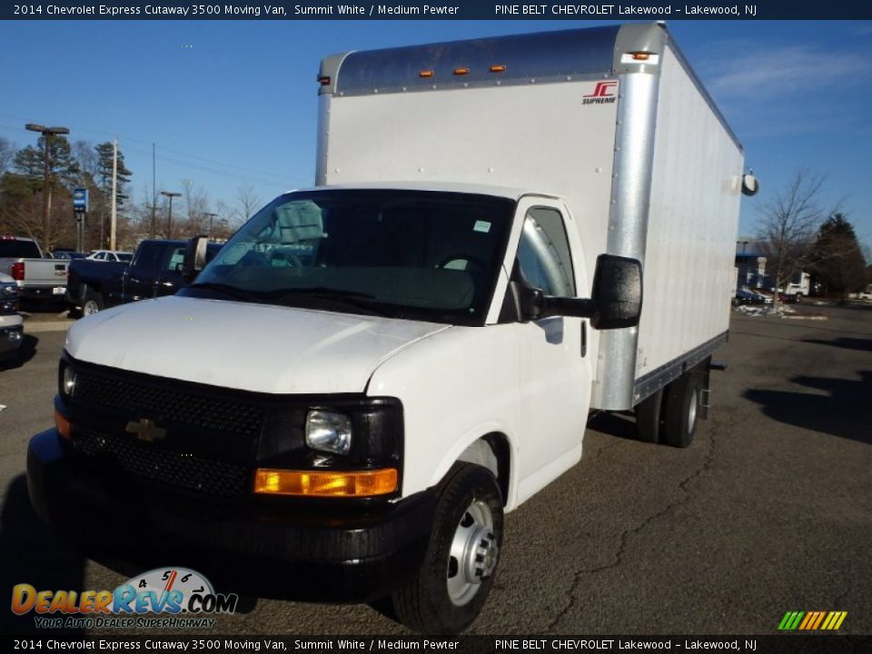 2014 Chevrolet Express Cutaway 3500 Moving Van Summit White / Medium Pewter Photo #1