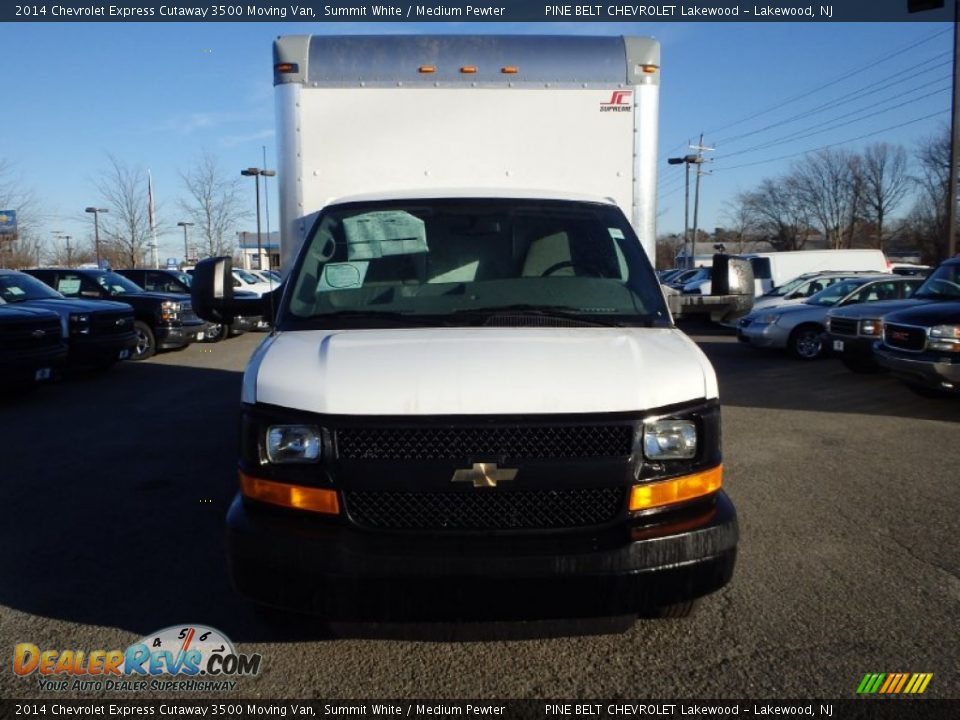 2014 Chevrolet Express Cutaway 3500 Moving Van Summit White / Medium Pewter Photo #2