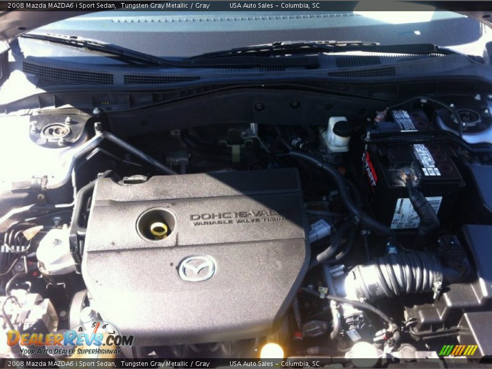 2008 Mazda MAZDA6 i Sport Sedan Tungsten Gray Metallic / Gray Photo #36