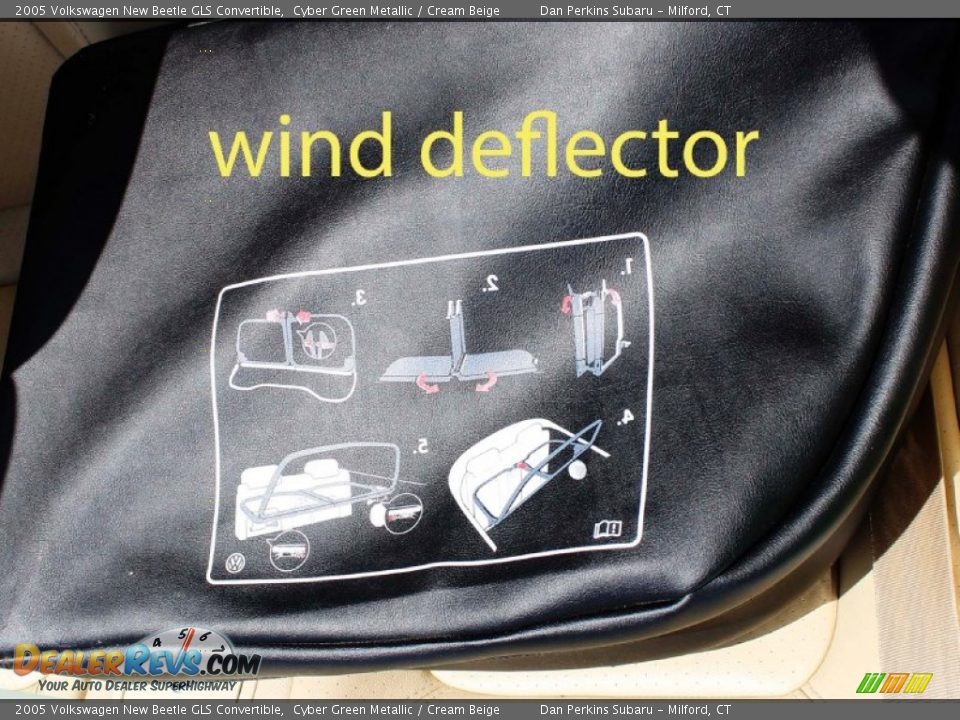 2005 Volkswagen New Beetle GLS Convertible Cyber Green Metallic / Cream Beige Photo #14