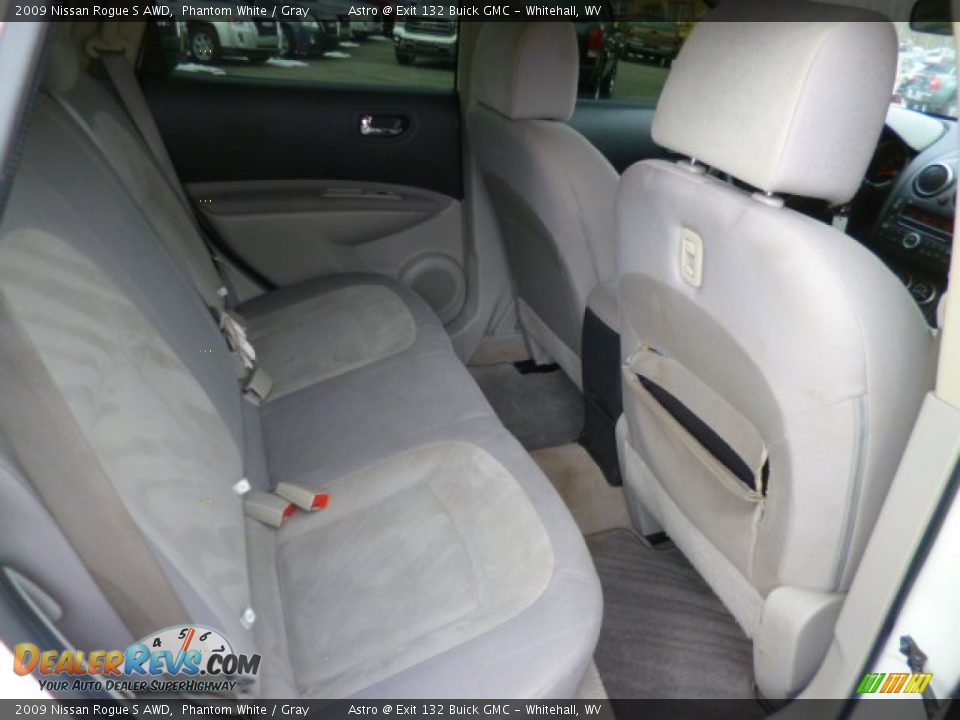 2009 Nissan Rogue S AWD Phantom White / Gray Photo #12